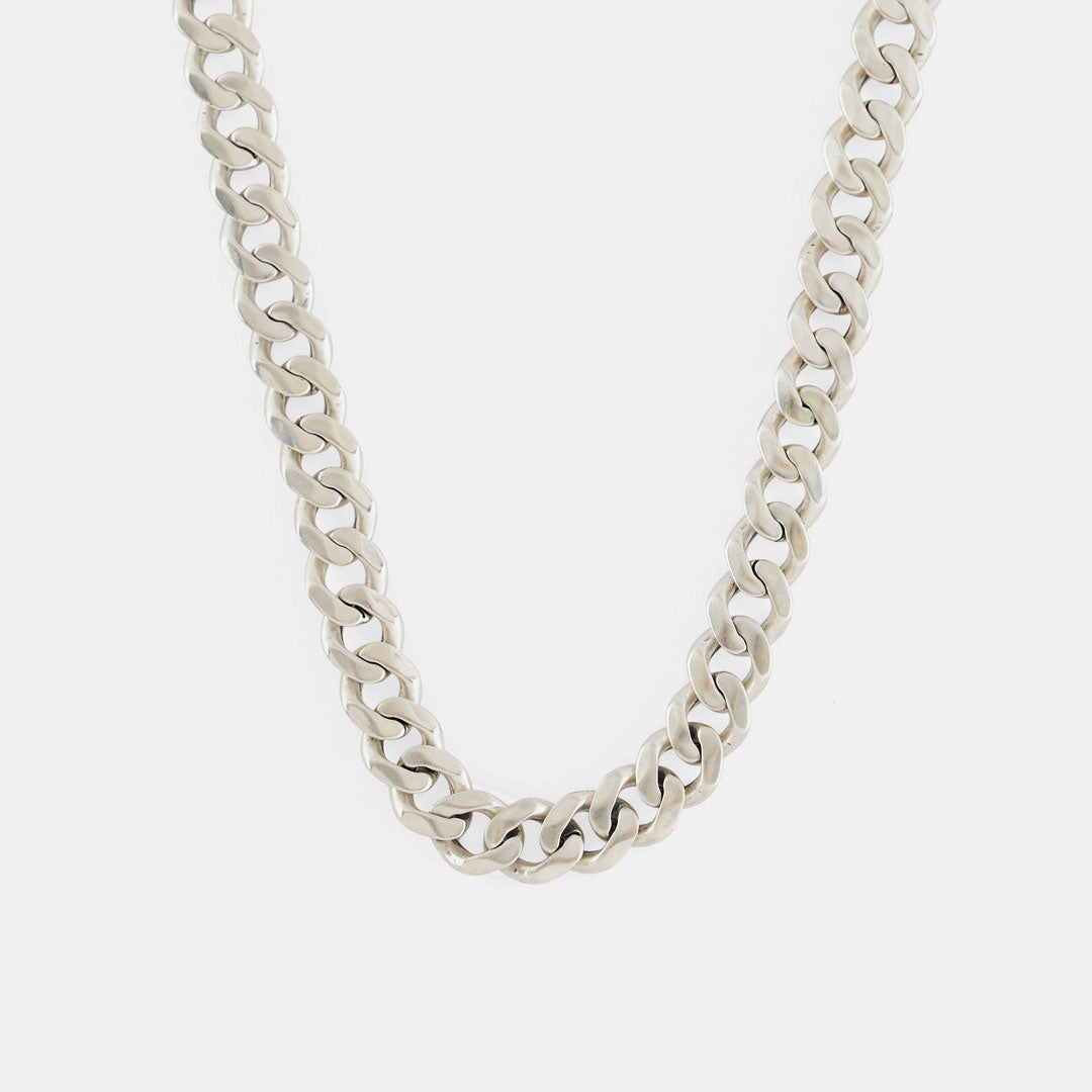 8mm shops silver chain