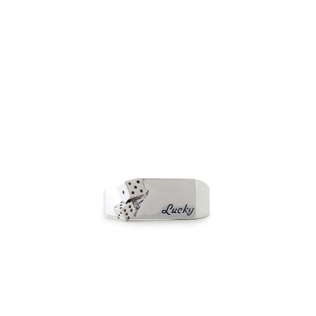 Dice Ring - Lucky Charm Handmade of pure 925 Sterling silver