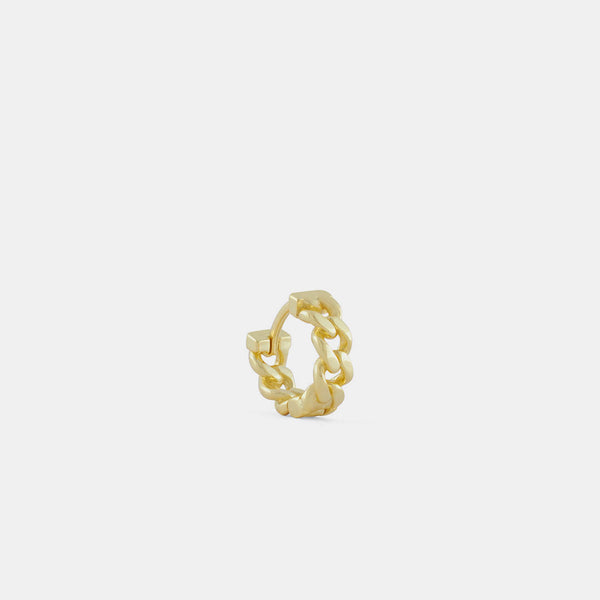 Gold Cuban Link Earring