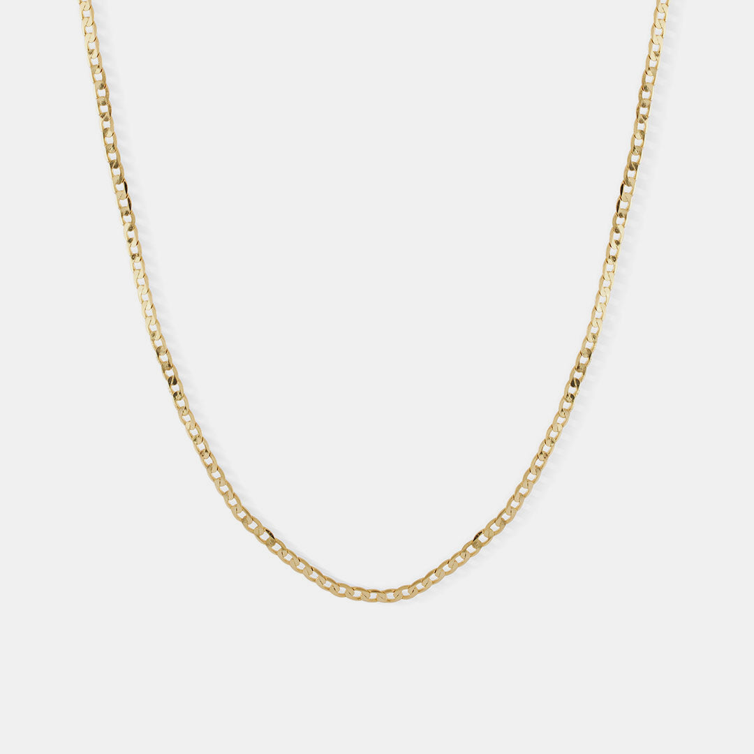 Gold Flat Cuban Chain