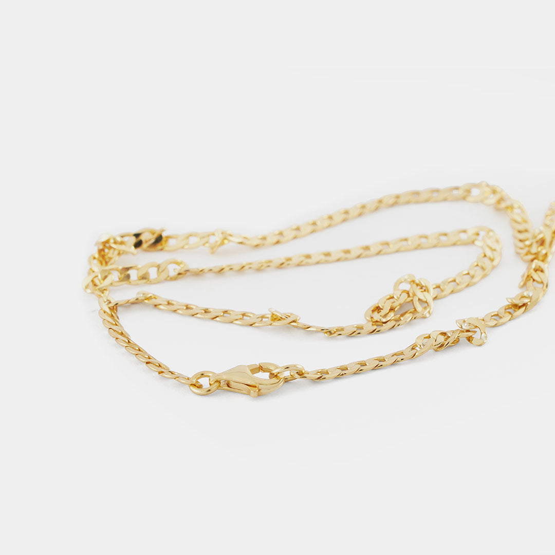 Gold Flat Cuban Chain