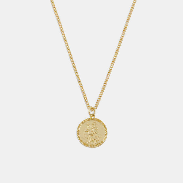 Gold St Christopher Necklace