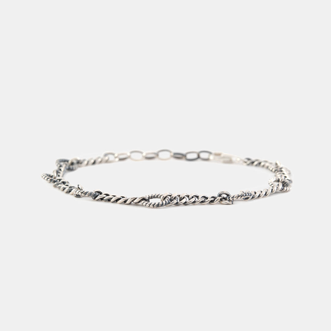 Silver deals braided bracelet