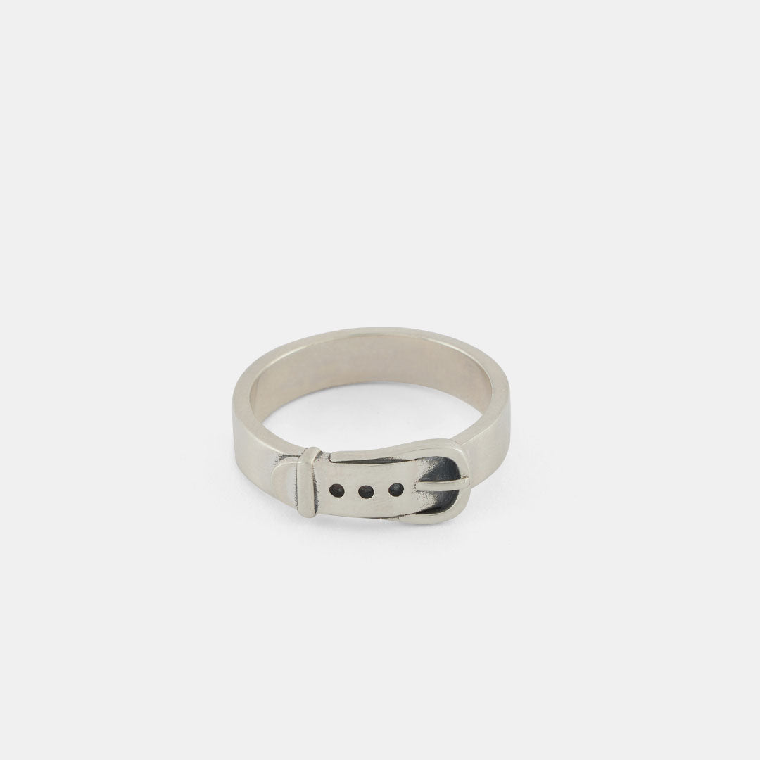 Silver Buckle Ring