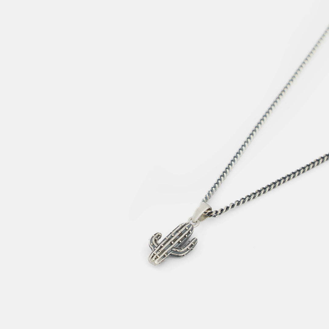 Silver Cactus Necklace