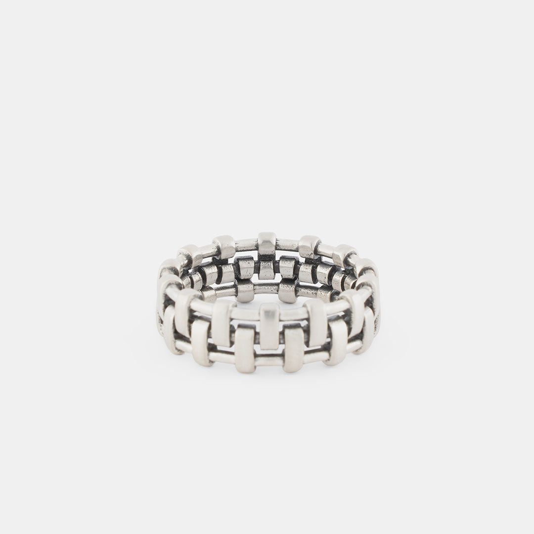 Silver Cage Ring