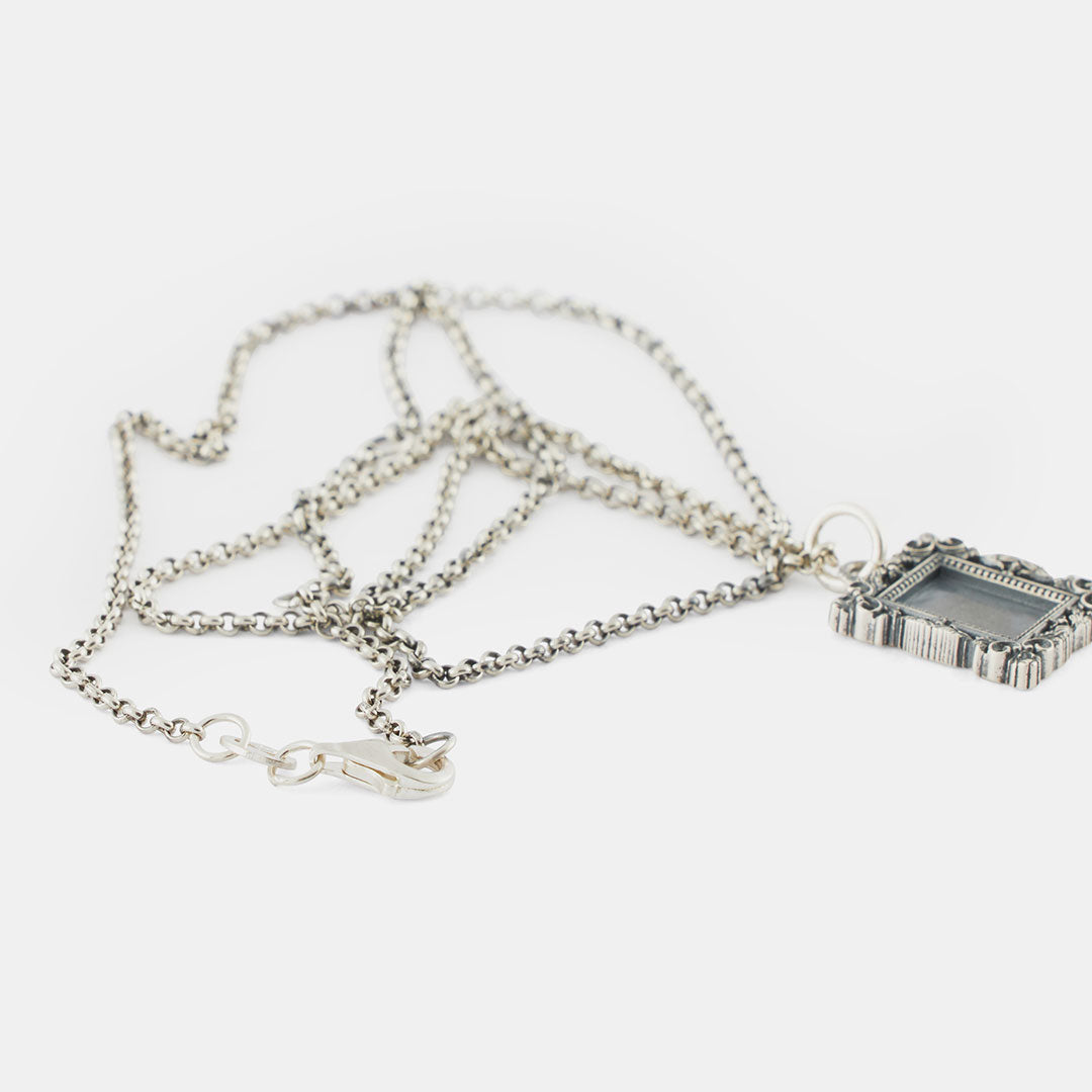 Silver Frame Necklace