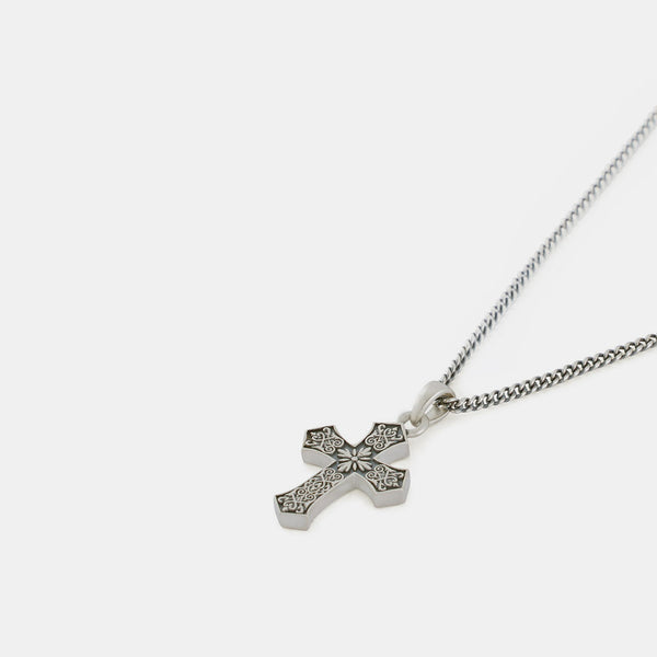 Silver Gothic Cross Necklace