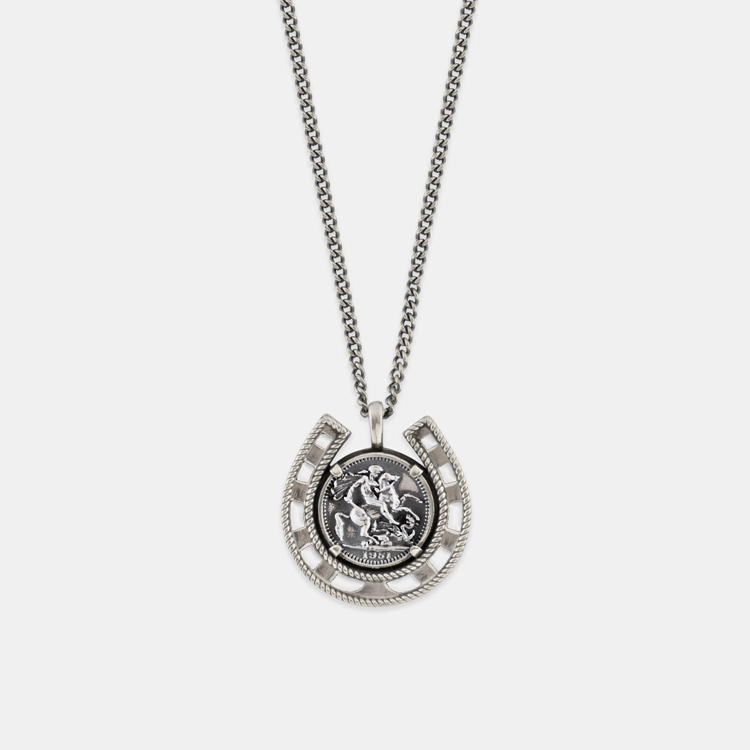 Silver sale sovereign necklace