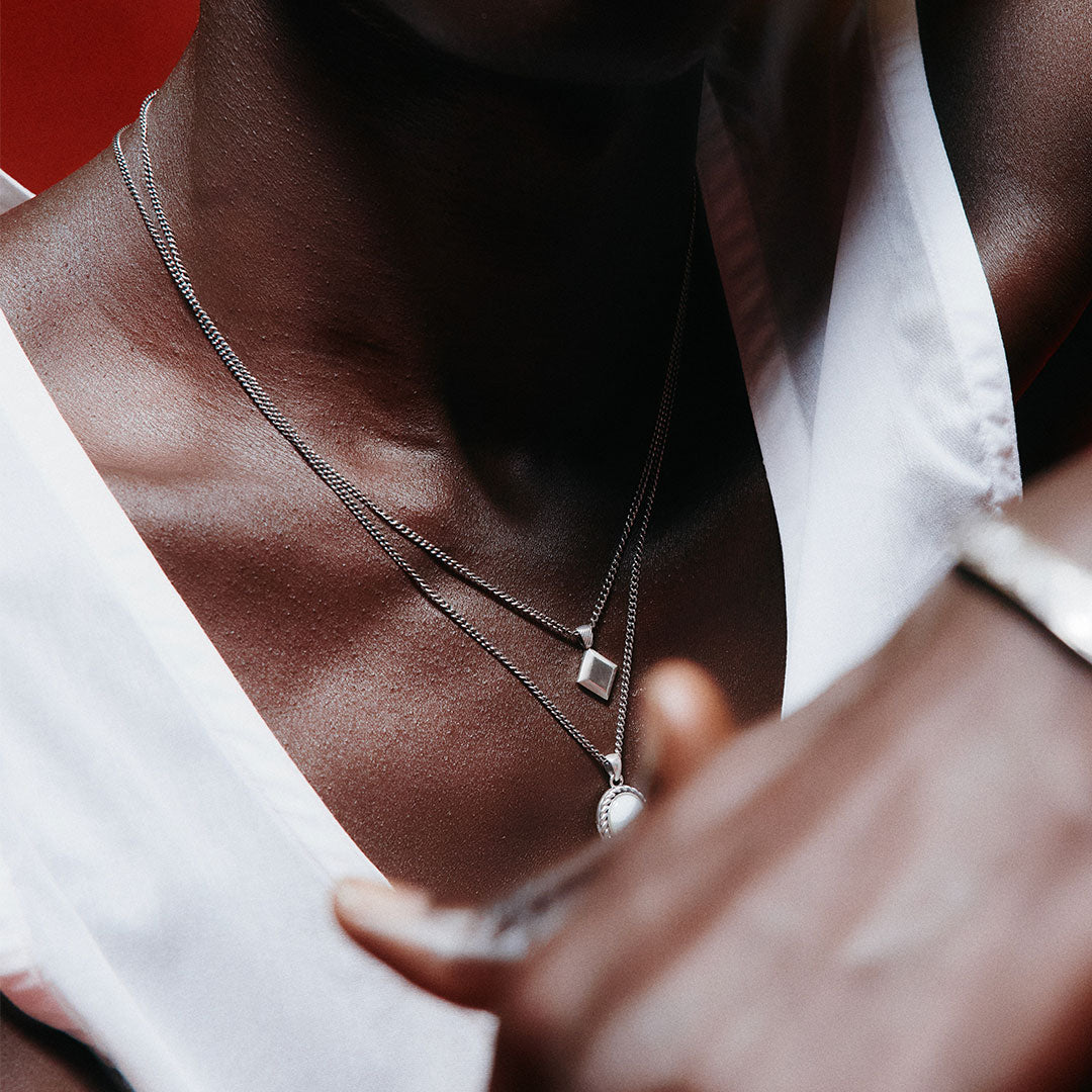 Silver Jewel Necklace