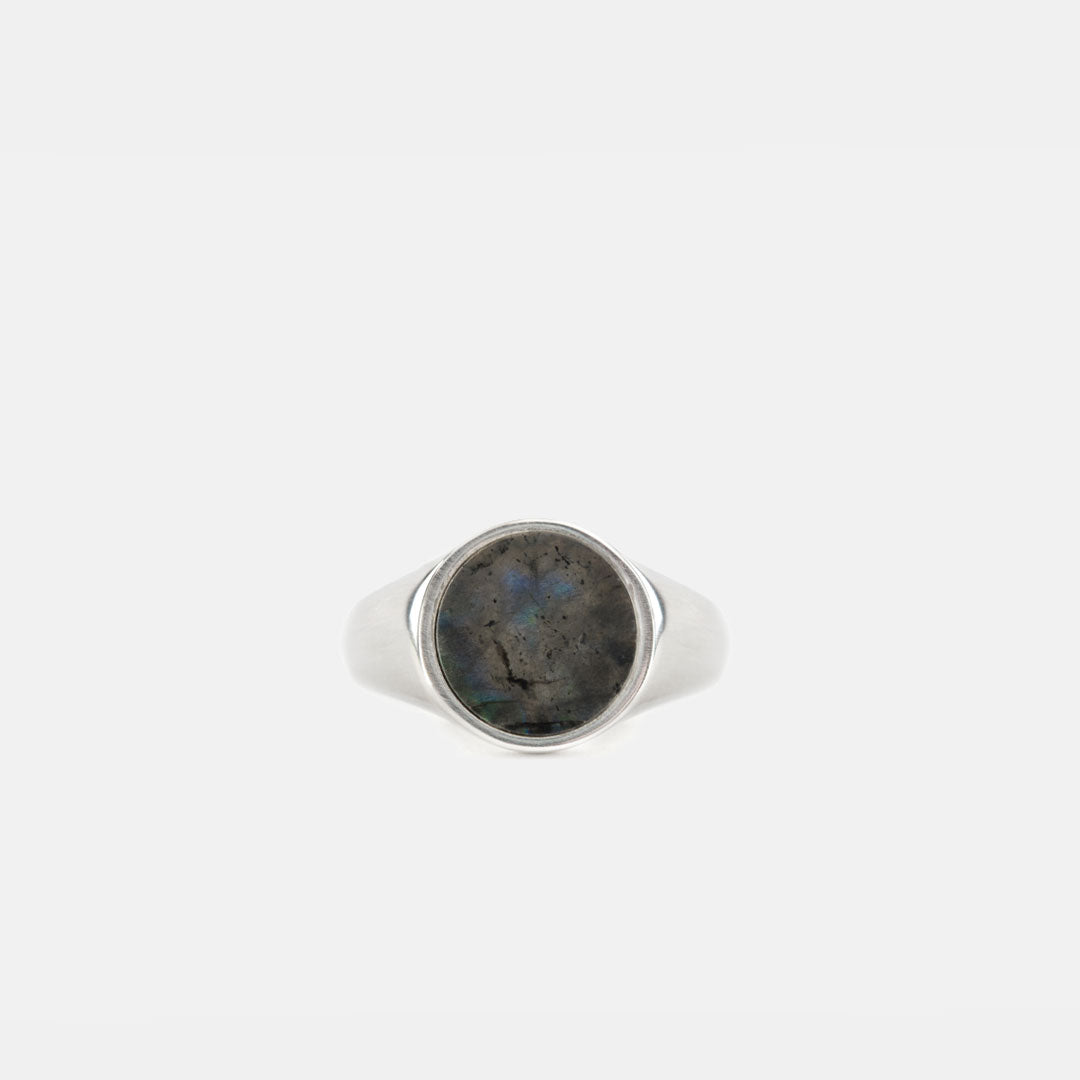 Sterling silver labradorite on sale ring