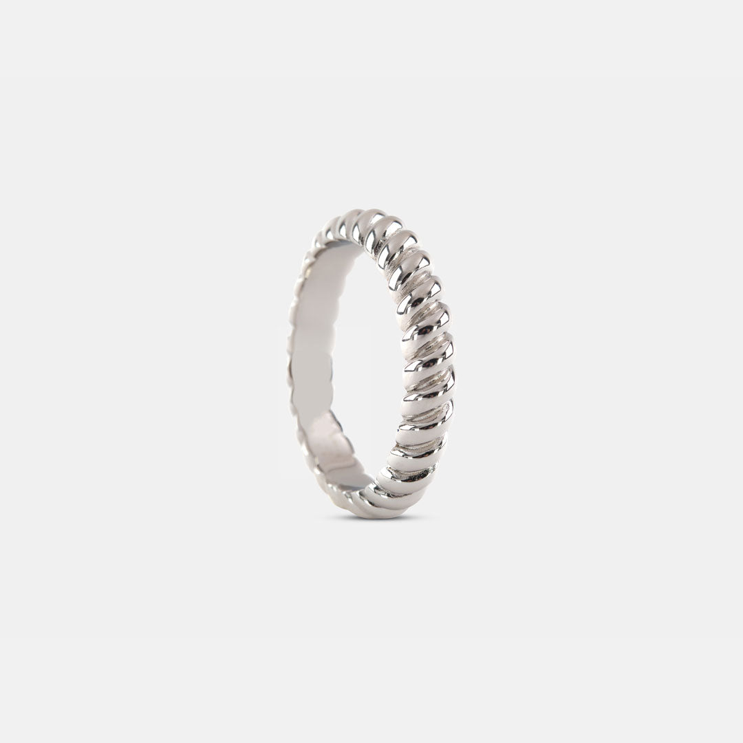 Silver Ripple Ring – Serge DeNimes