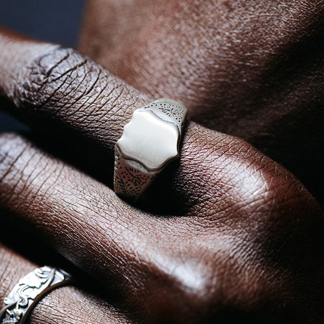 Silver Shield Ring