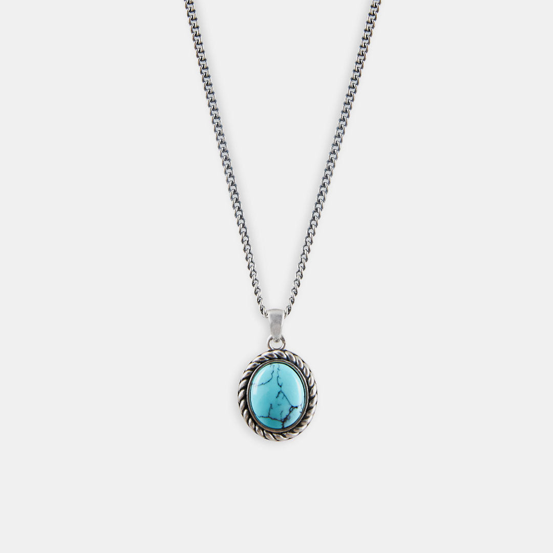 Silver Turquoise Necklace – Serge DeNimes