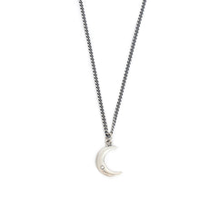 Silver Crescent Moon Necklace – Serge DeNimes