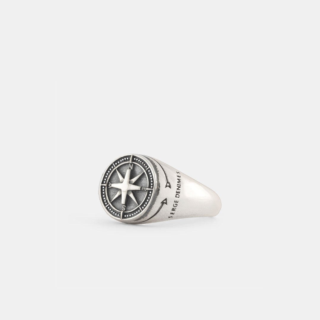 Silver Journey Ring | Compass design, Silver, Rings
