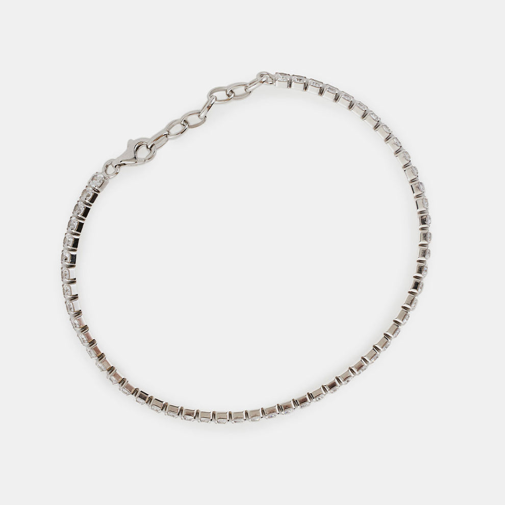 Silver Tennis Chain Bracelet – Serge DeNimes
