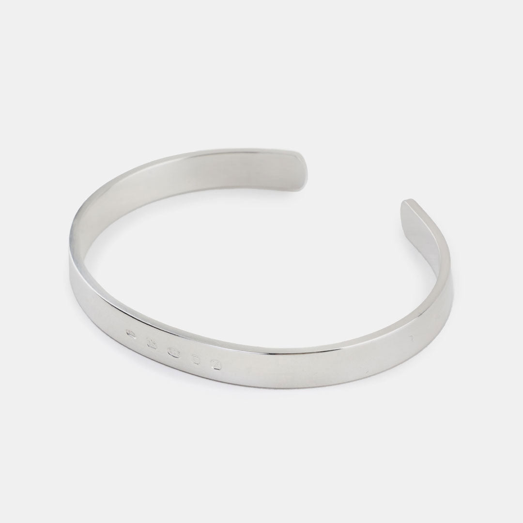 Silver Traditional Hallmark Bangle – Serge DeNimes